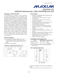 DS28E04S-100+ Datasheet Cover