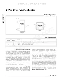 DS28E10R-W15+1T Datasheet Pagina 4