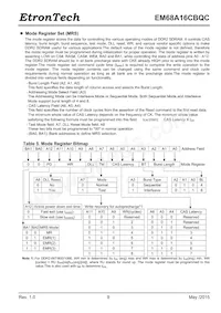 EM68A16CBQC-25IH Datenblatt Seite 9