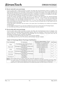 EM68A16CBQC-25IH Datasheet Page 19
