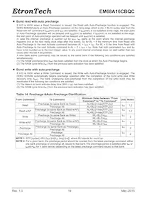 EM68A16CBQC-25IH Datasheet Pagina 19