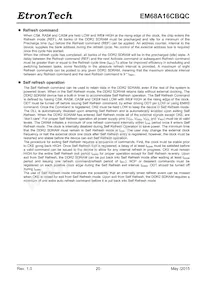 EM68A16CBQC-25IH Datasheet Pagina 20