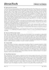 EM68C16CWQG-25IH Datasheet Pagina 16