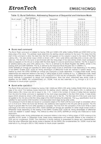 EM68C16CWQG-25IH Datasheet Page 17