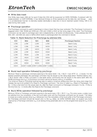 EM68C16CWQG-25IH Datasheet Pagina 18