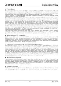 EM68C16CWQG-25IH Datasheet Pagina 21