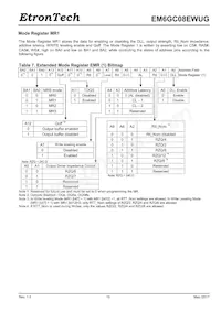 EM6GC08EWUG-10IH Datasheet Pagina 15