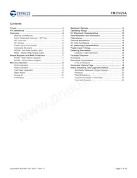 FM25V20A-PG Datasheet Page 2