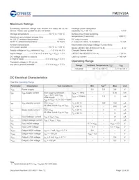 FM25V20A-PG數據表 頁面 12