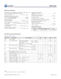 FM25V20A-PG Datasheet Pagina 12