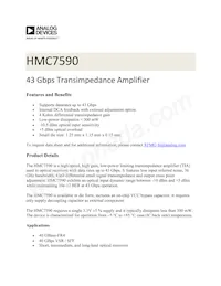 HMC7590-SX數據表 封面