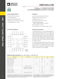 HMC940LC4BTR Datasheet Cover