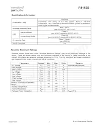 IR1152STRPBF Datasheet Page 2