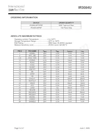 IR3084UMPBF Datasheet Page 3