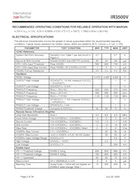 IR3500VMTRPBF Datasheet Page 3