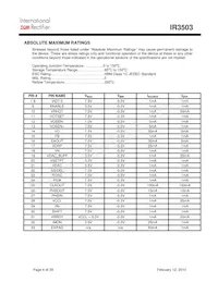 IR3503MTRPBF Datasheet Page 4