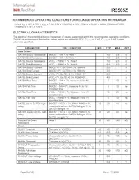 IR3505ZMTRPBF Datasheet Page 3