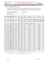 IR3513ZMTRPBF Datasheet Page 4