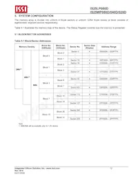 IS25WP080D-JKLE-TR Datasheet Page 12