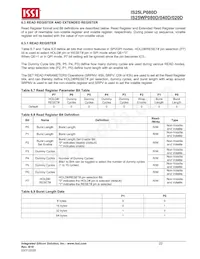 IS25WP080D-JKLE-TR Datasheet Page 22