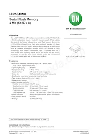 LE25S40MB-AH Datasheet Cover