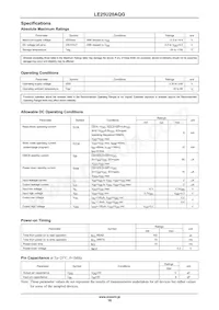 LE25U20AQGTXG Datasheet Page 16