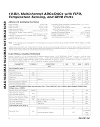MAX1058BETM+T Datasheet Page 2