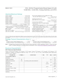 MAX11301GTL+T Datasheet Page 3