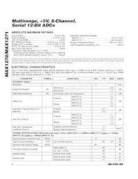 MAX1270AEAI/GG8 Datasheet Page 2