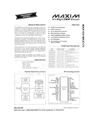 MAX133CMH+T數據表 封面