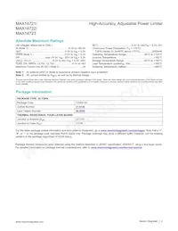 MAX14722ATP+ Datasheet Page 2