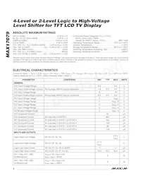 MAX17079GTL+W Datasheet Page 2