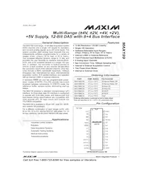MAX199ACAI+T數據表 封面
