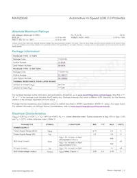 MAX20046GTCA/V+ Datasheet Page 2