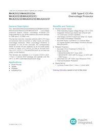 MAX20323DENC+ Datenblatt Cover