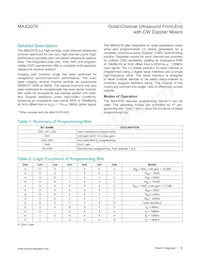 MAX2078CTK+T Datasheet Page 18