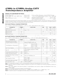 MAX3654ETE+T Datasheet Page 2