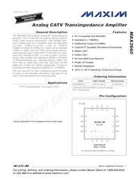 MAX3660ETE+T Datenblatt Cover