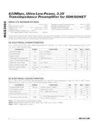 MAX3665E/D-B3D Datasheet Page 2