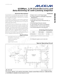 MAX3676EHJ Datasheet Cover