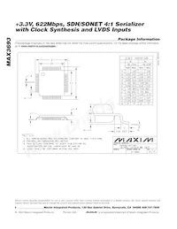 MAX3693ECJ+T Datasheet Page 8