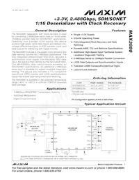 MAX3880ECB+TD Datenblatt Cover