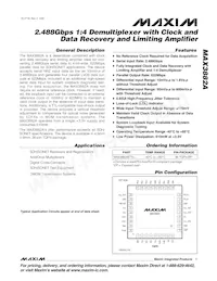 MAX3882AETX+ Datenblatt Cover