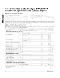 MAX3891ECB+TD Datenblatt Seite 2