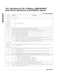MAX3891ECB+TD Datasheet Pagina 4