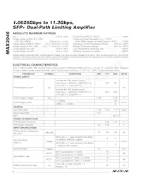 MAX3945ETE+ Datasheet Page 2