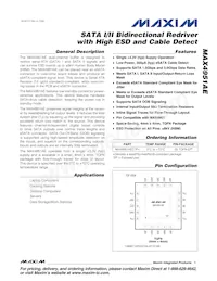 MAX4951AECTP+T Datasheet Cover