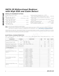 MAX4951AECTP+T Datasheet Page 2