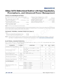 MAX4951CTP+TGH7 Datasheet Pagina 2