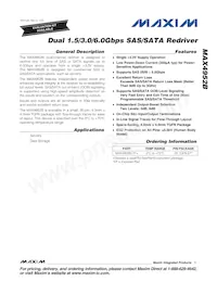 MAX4952BCTP+T Datasheet Cover